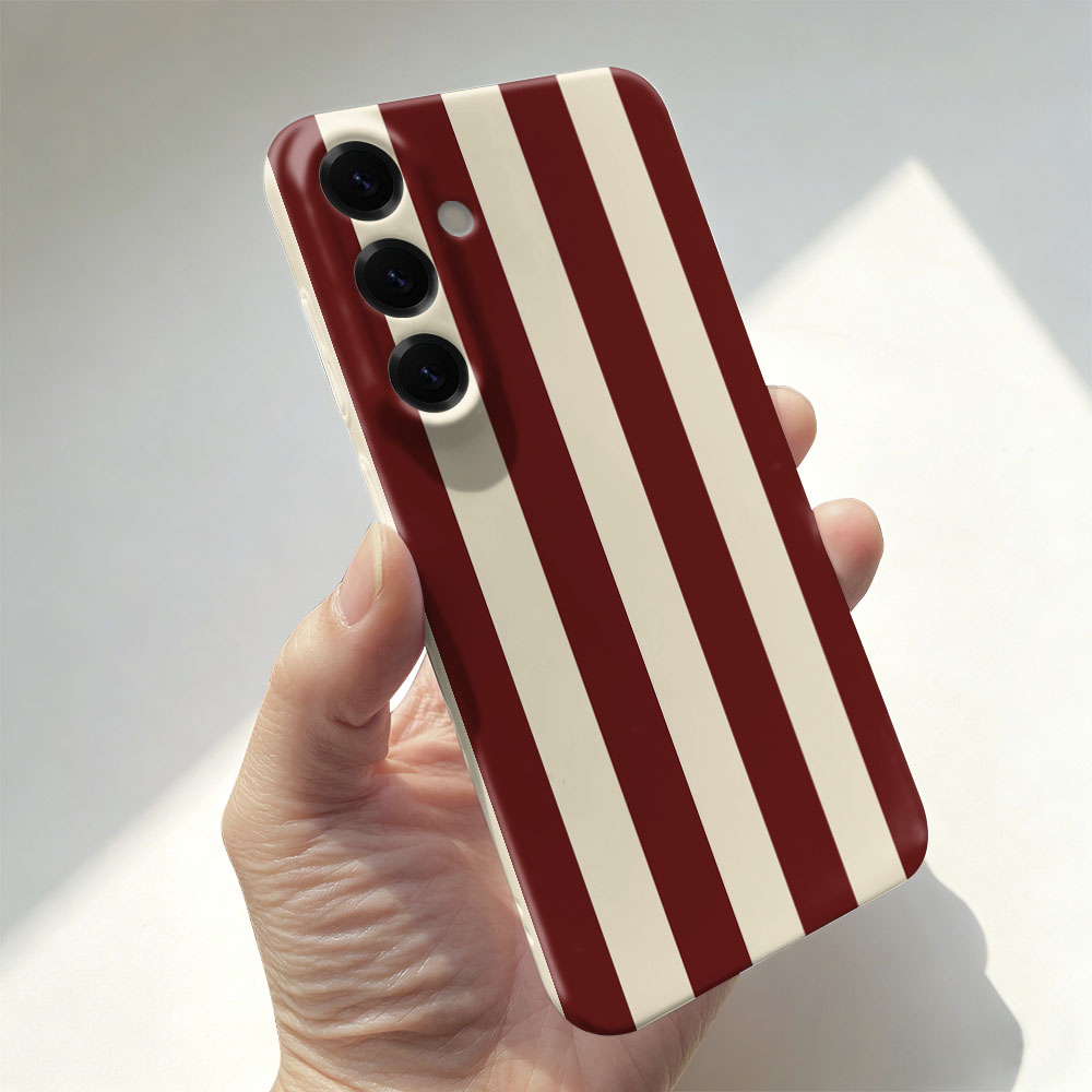 Phone Cases Red - Red White Striped Case For Samsung