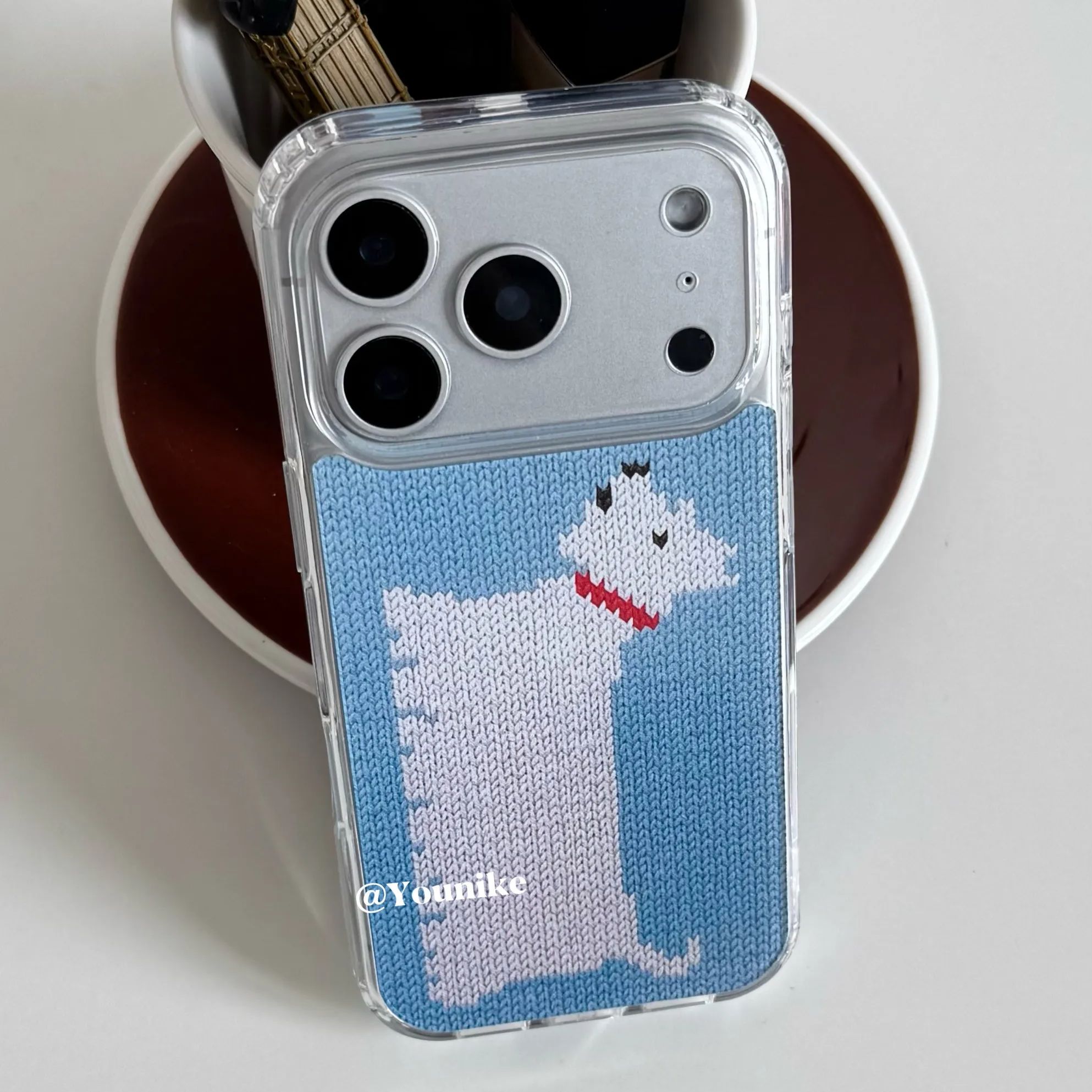 Phone Cases Y2K - Korean Ins Knitted Printed Western Highland