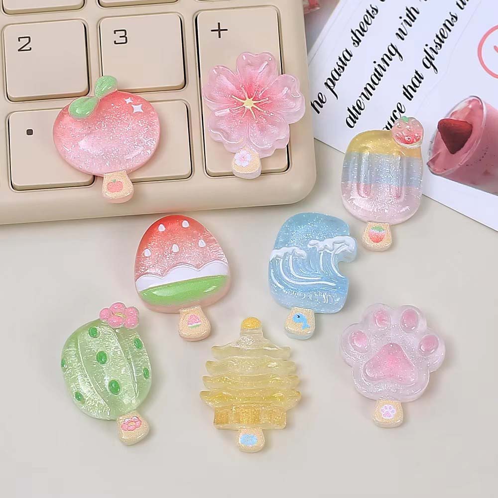 Phone Cases For Boys - 10pcs Kawaii Transparent Summer Mini Ice