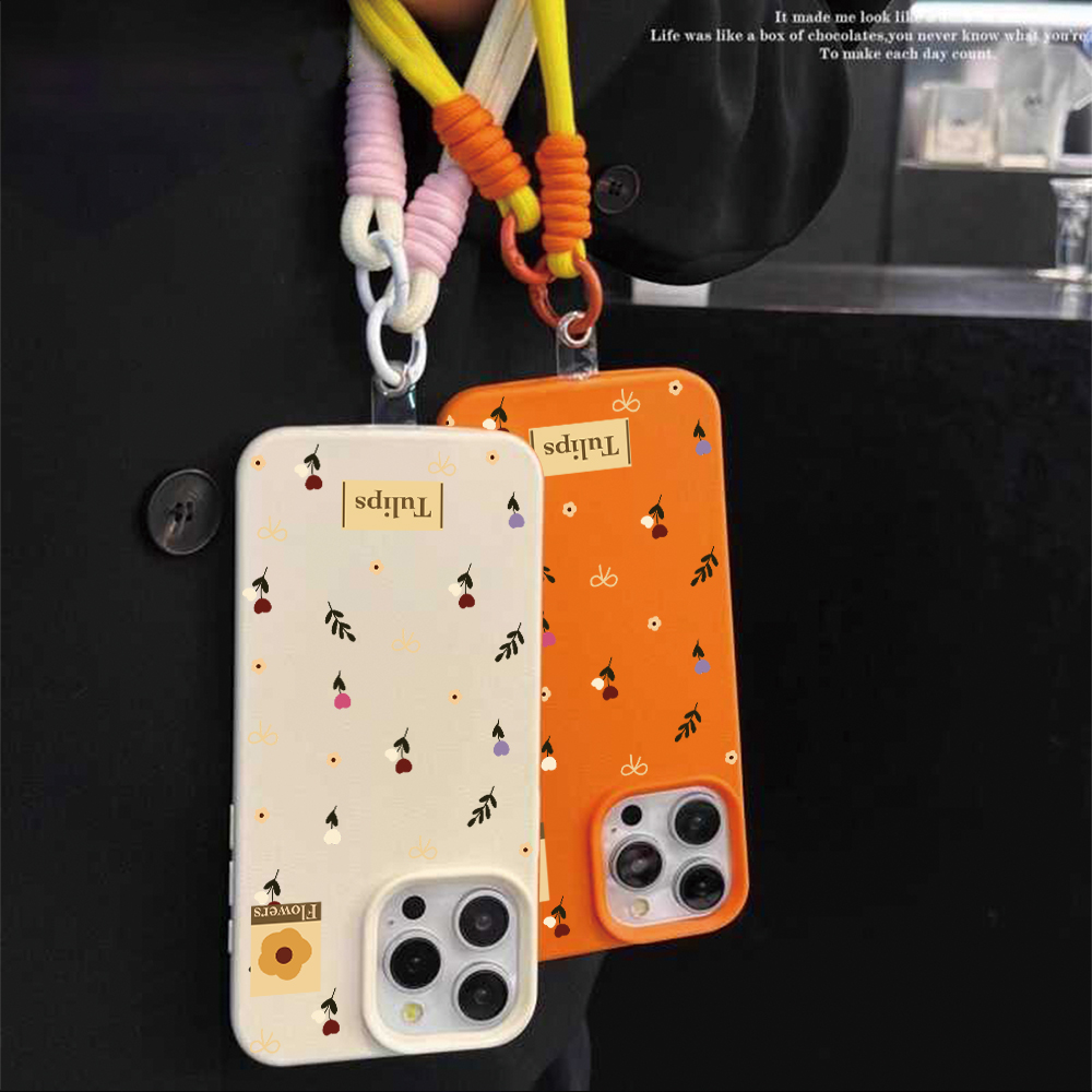 Tulip Bow Strap Rope Phone Cas - Phone Cases With Straps 评论和价格