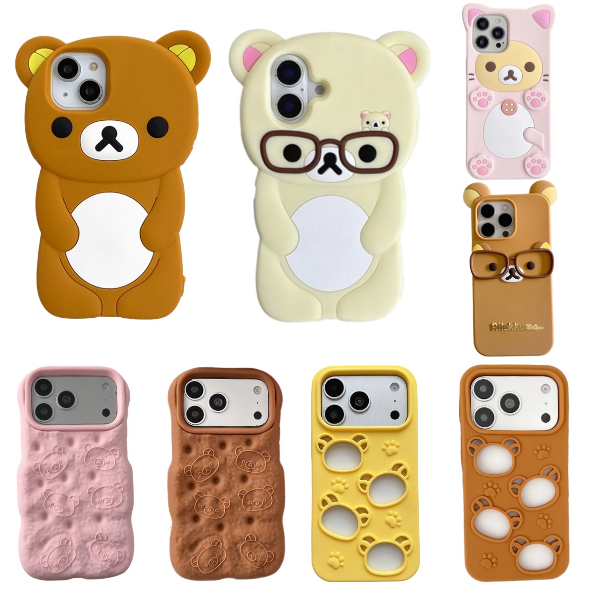So Cute 3D Cartoon Teddy Bear  - Phone Cases Y2K 评论和价格