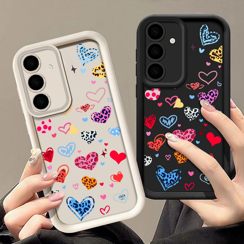Colorful Heart Pattern Phone C - Phone Cases Galaxy A17 评论和价格
