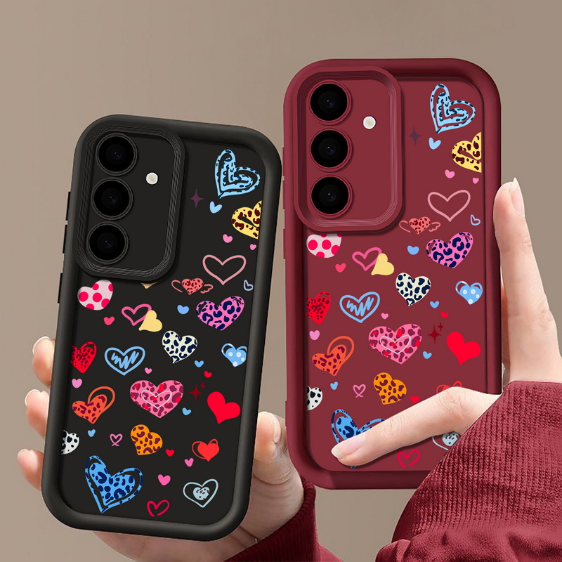 Colorful Heart Pattern Phone C - Phone Cases Galaxy A17 评论和价格