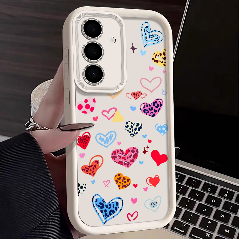 Colorful Heart Pattern Phone C - Phone Cases Galaxy A17 评论和价格