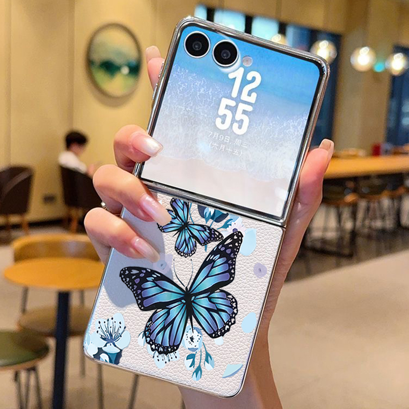 Purple Butterfly PU Leather Ph - Phone Cases Z Fold 6 评论和价格