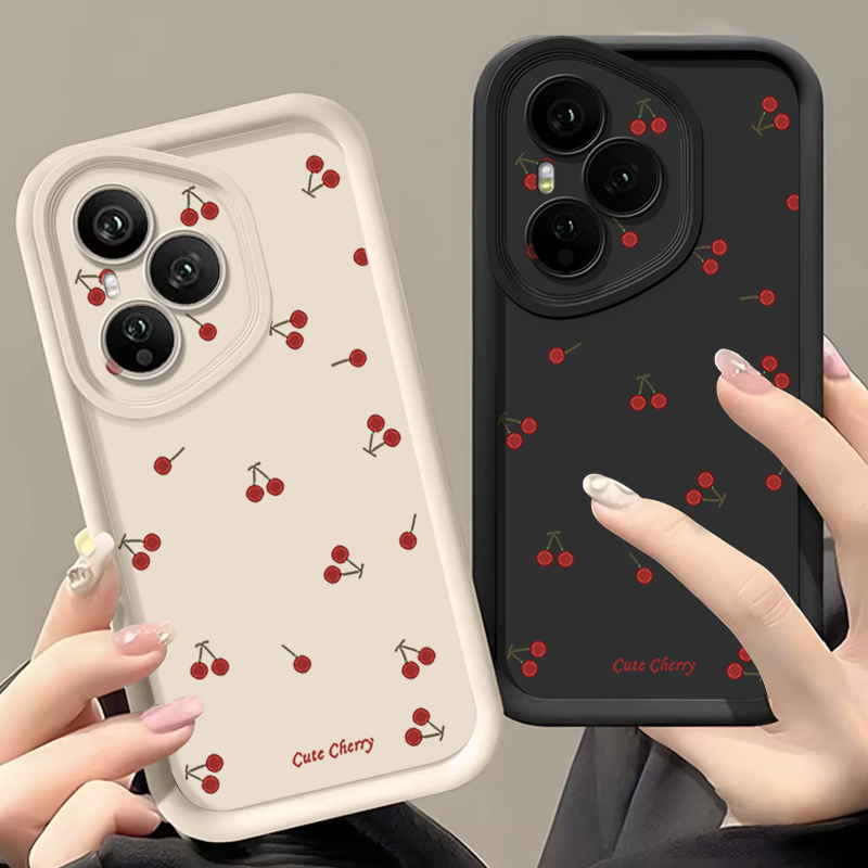 Mini Red Cherry Printed Soft T - Phone Cases Red 评论和价格