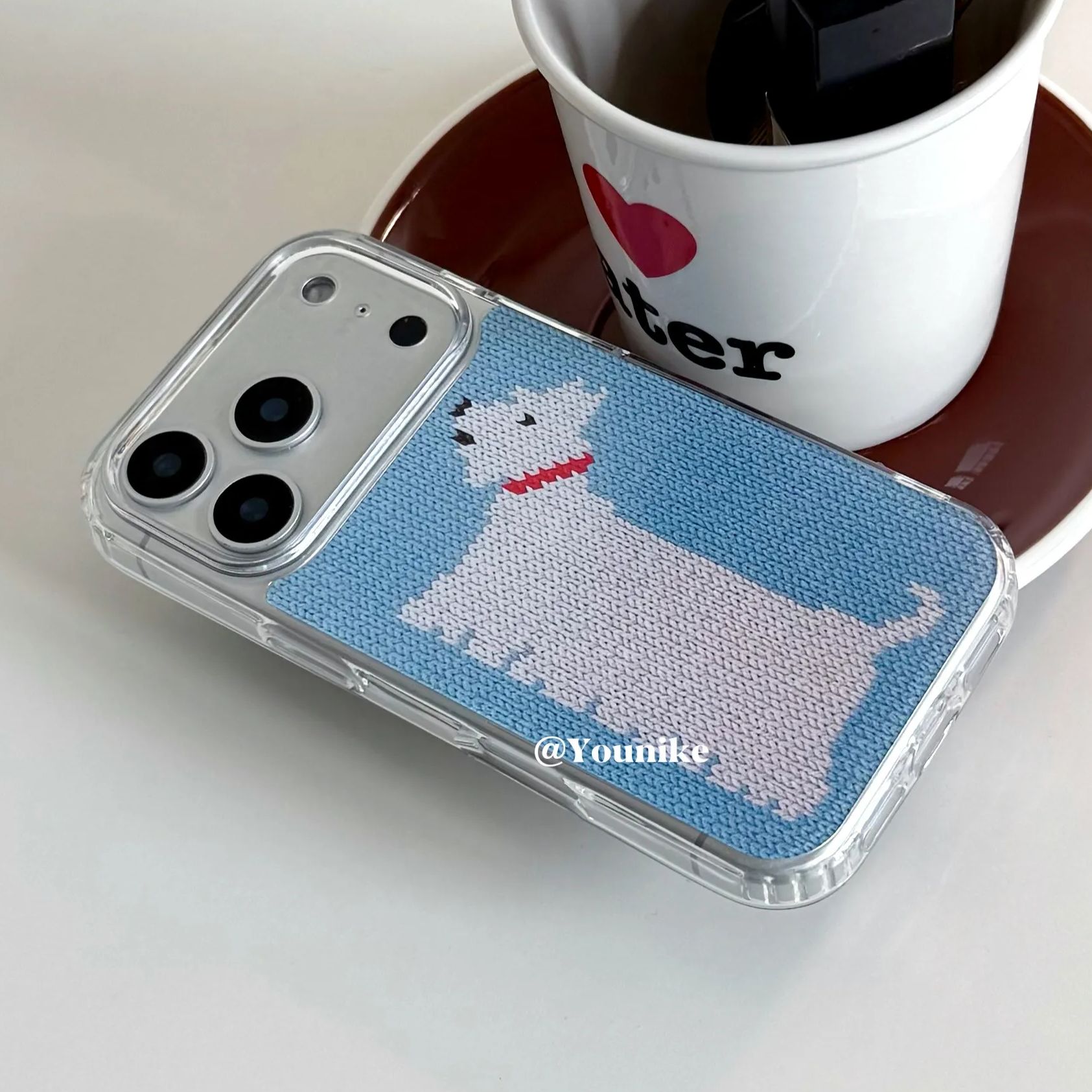 Korean Ins Knitted Printed Wes - Phone Cases Y2K 评论和价格