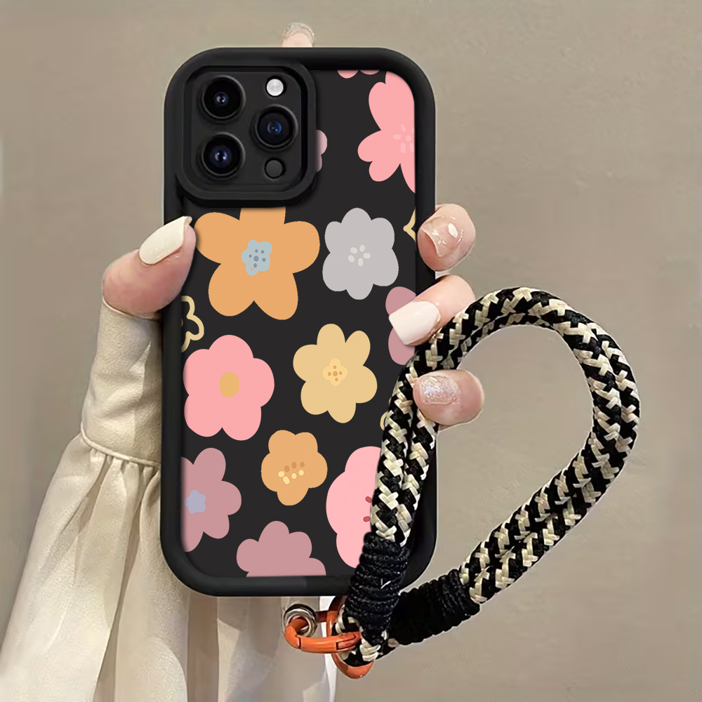Macaron Flowers Strap Rope Pho - Phone Cases With Loop 评论和价格