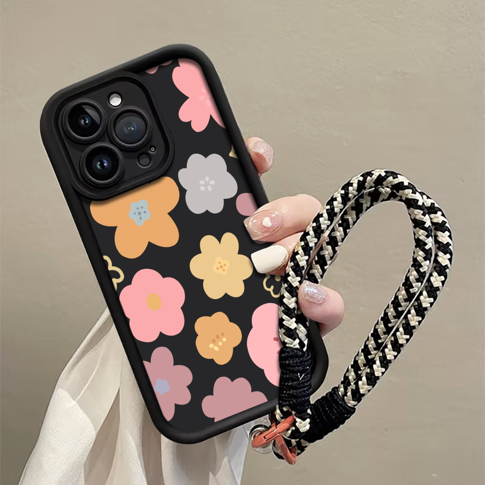 Macaron Flowers Strap Rope Pho - Phone Cases With Loop 评论和价格