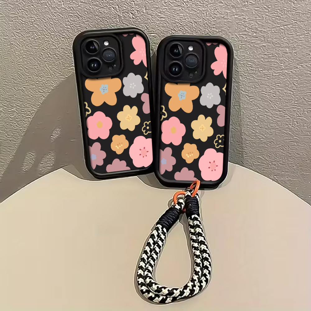 Macaron Flowers Strap Rope Pho - Phone Cases With Loop 评论和价格