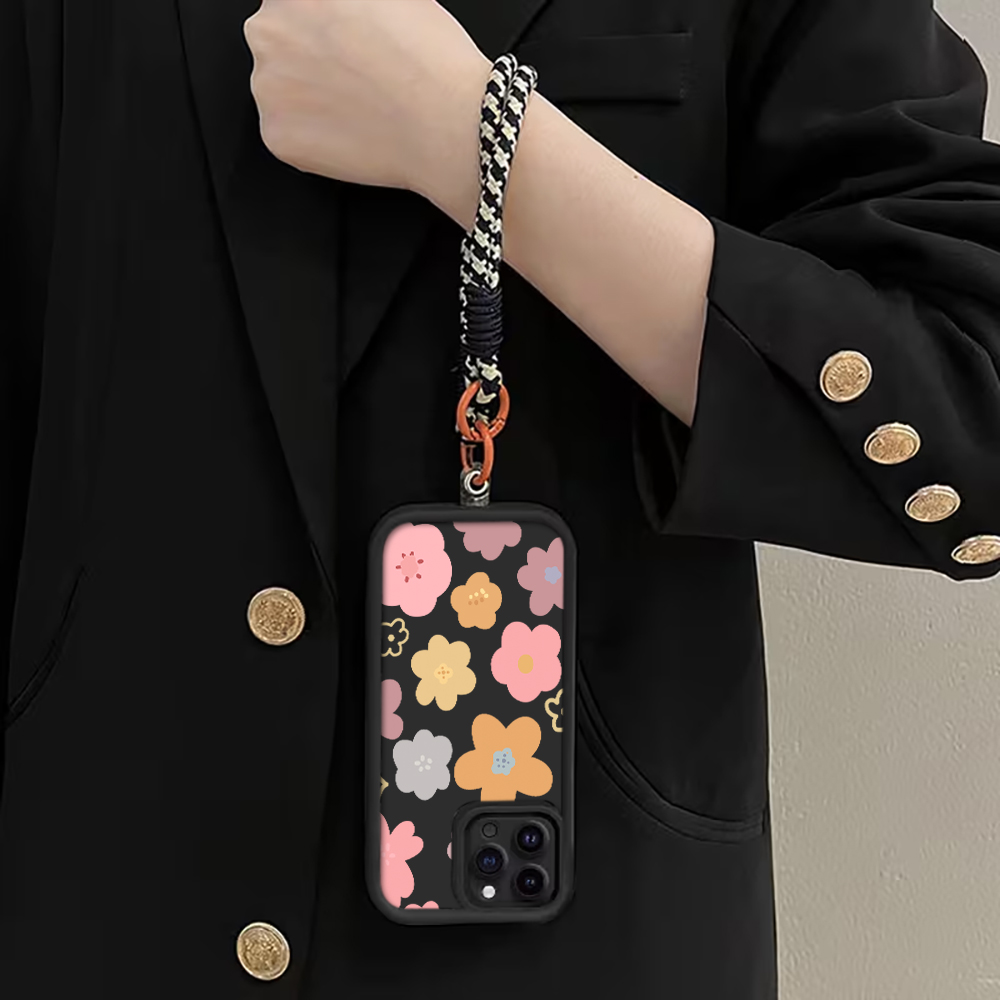 Macaron Flowers Strap Rope Pho - Phone Cases With Loop 评论和价格