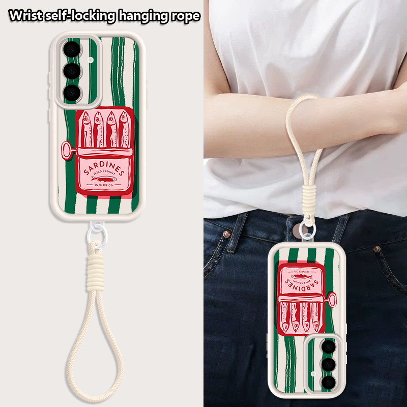 Sardines Crab Print Lanyard Ca - Phone Cases Galaxy A17 评论和价格