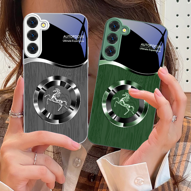 Silver Leaping Blue Horse For  - Phone Cases Horse 评论和价格