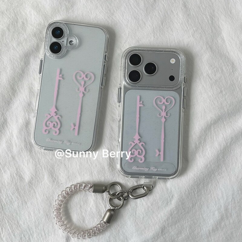 Korean Ins Y2K Pink Keys Shini - Phone Cases Y2K 评论和价格