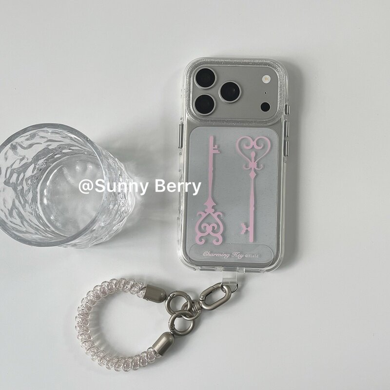 Korean Ins Y2K Pink Keys Shini - Phone Cases Y2K 评论和价格
