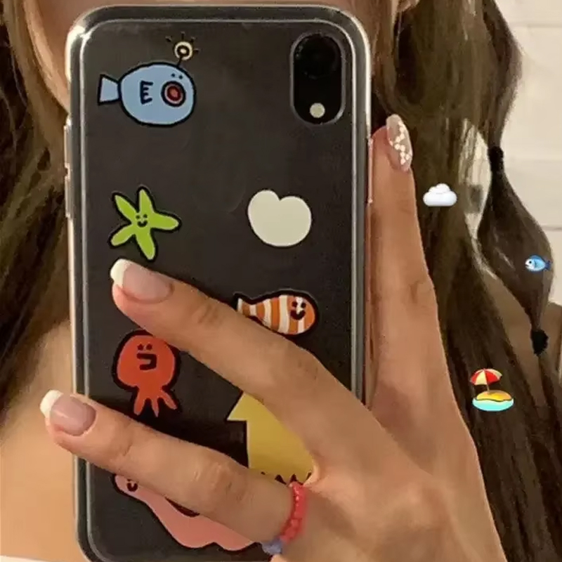 Ins Kawaii Ocean Creatures Cut - Phone Cases Y2K 评论和价格