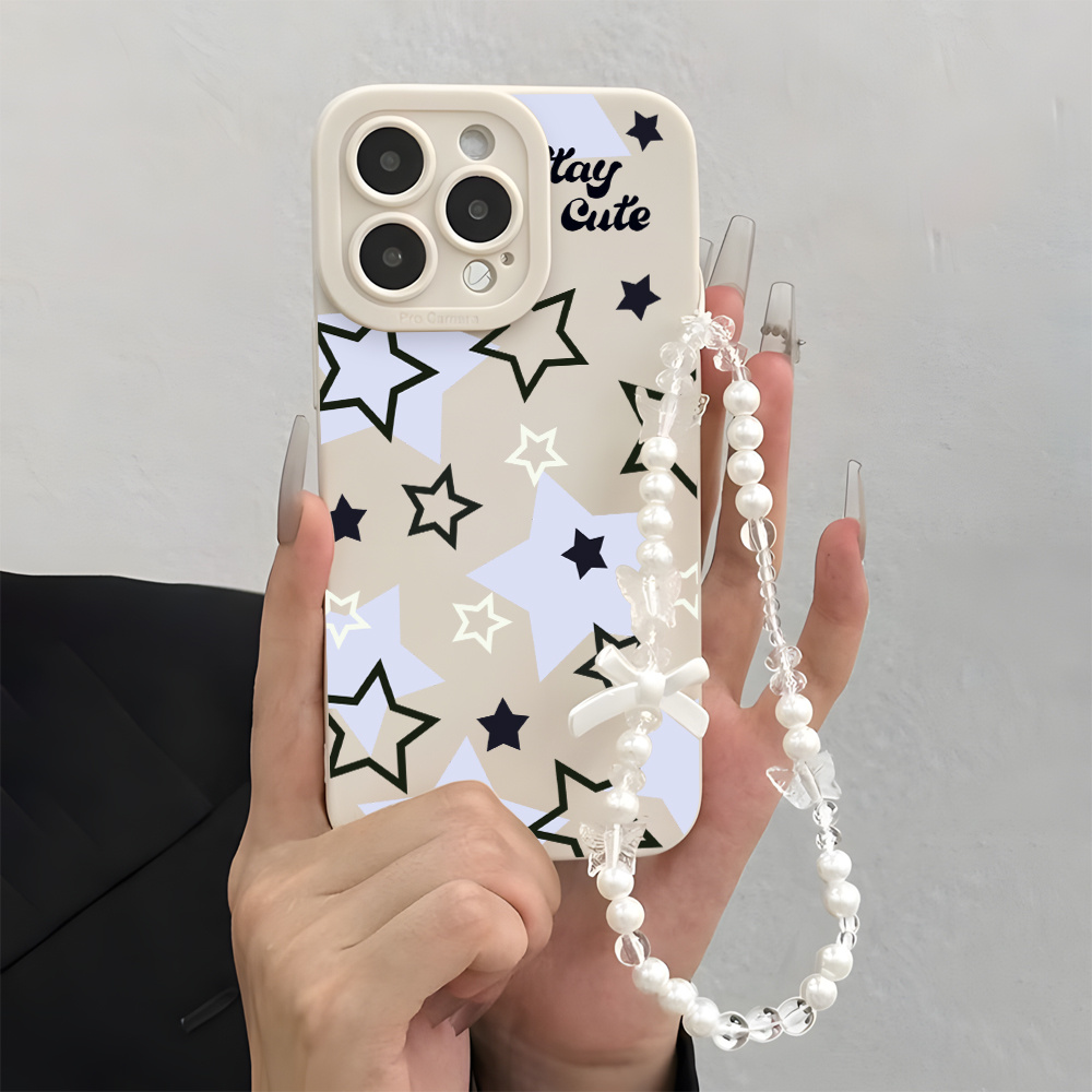 Light Blue Black Star Phone Ca - Phone Cases With Loop 评论和价格