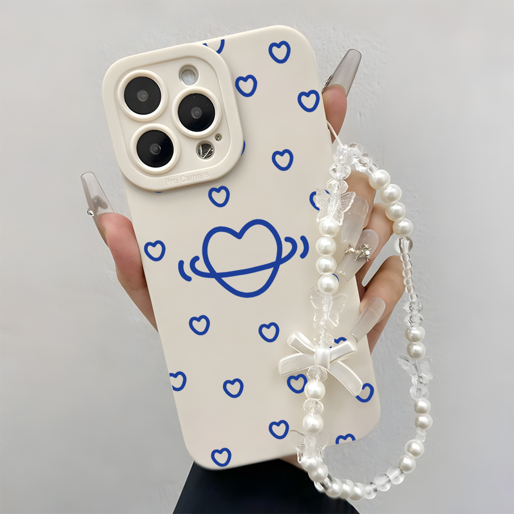 Blue Heart Phone Cases For Sam - Phone Cases With Loop 评论和价格