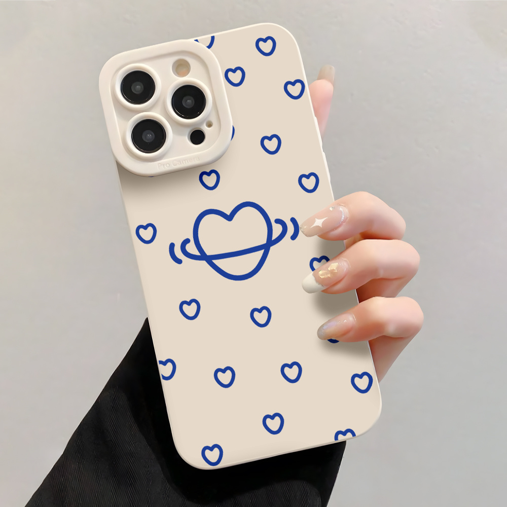 Blue Heart Phone Cases For Sam - Phone Cases With Loop 评论和价格