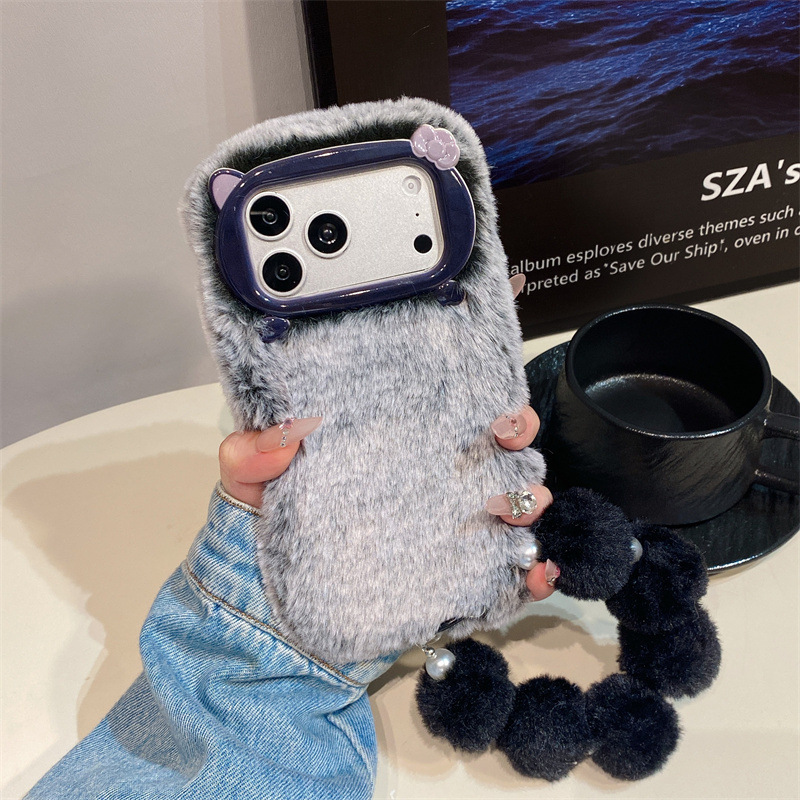 Luxury Solid Colors Furry Plus - Phone Cases For Iphone 11 评论和价格