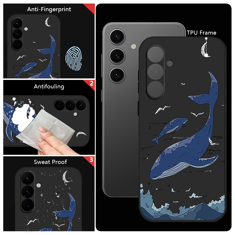 Whales Phone Case For Samsung  - Phone Cases Galaxy A17 评论和价格