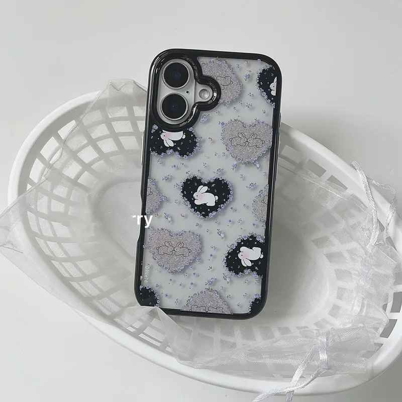 Ins Korean Retro Girl Love Rab - Phone Cases Y2K 评论和价格
