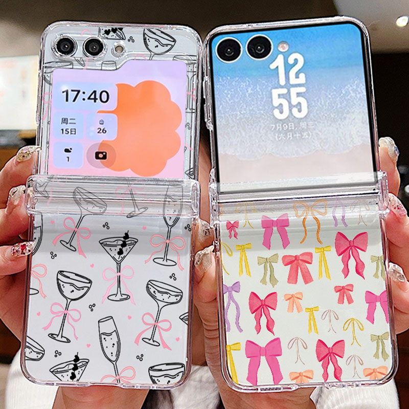Colorful Bow Pattern Folding P - Phone Cases Z Flip 6 评论和价格