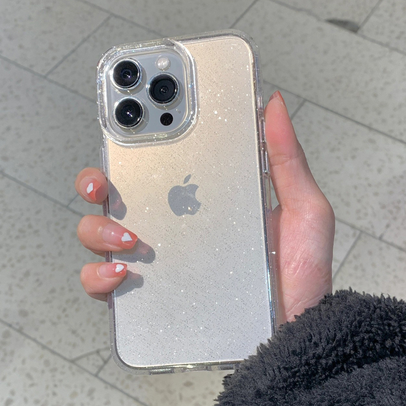 Transparent Simple Glitter Pho - Phone Cases Y2K 评论和价格