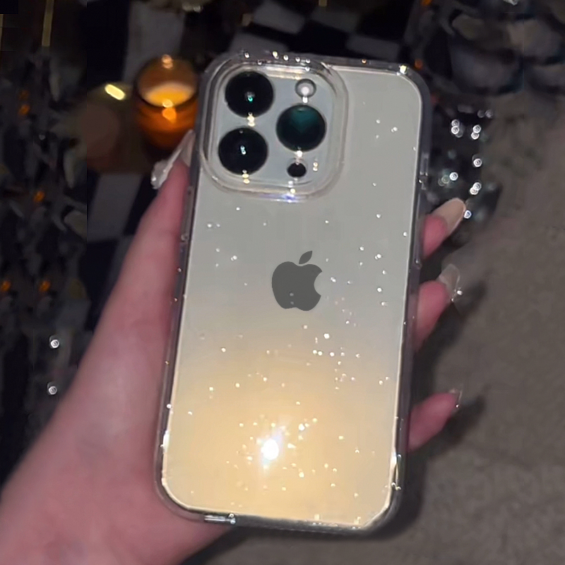 Transparent Simple Glitter Pho - Phone Cases Y2K 评论和价格
