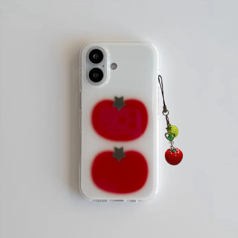 Korean Ins Two Ted Tomato Cart - Phone Cases Y2K 评论和价格