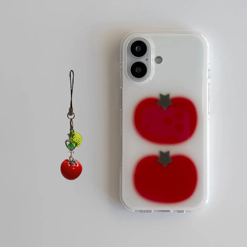 Korean Ins Two Ted Tomato Cart - Phone Cases Y2K 评论和价格
