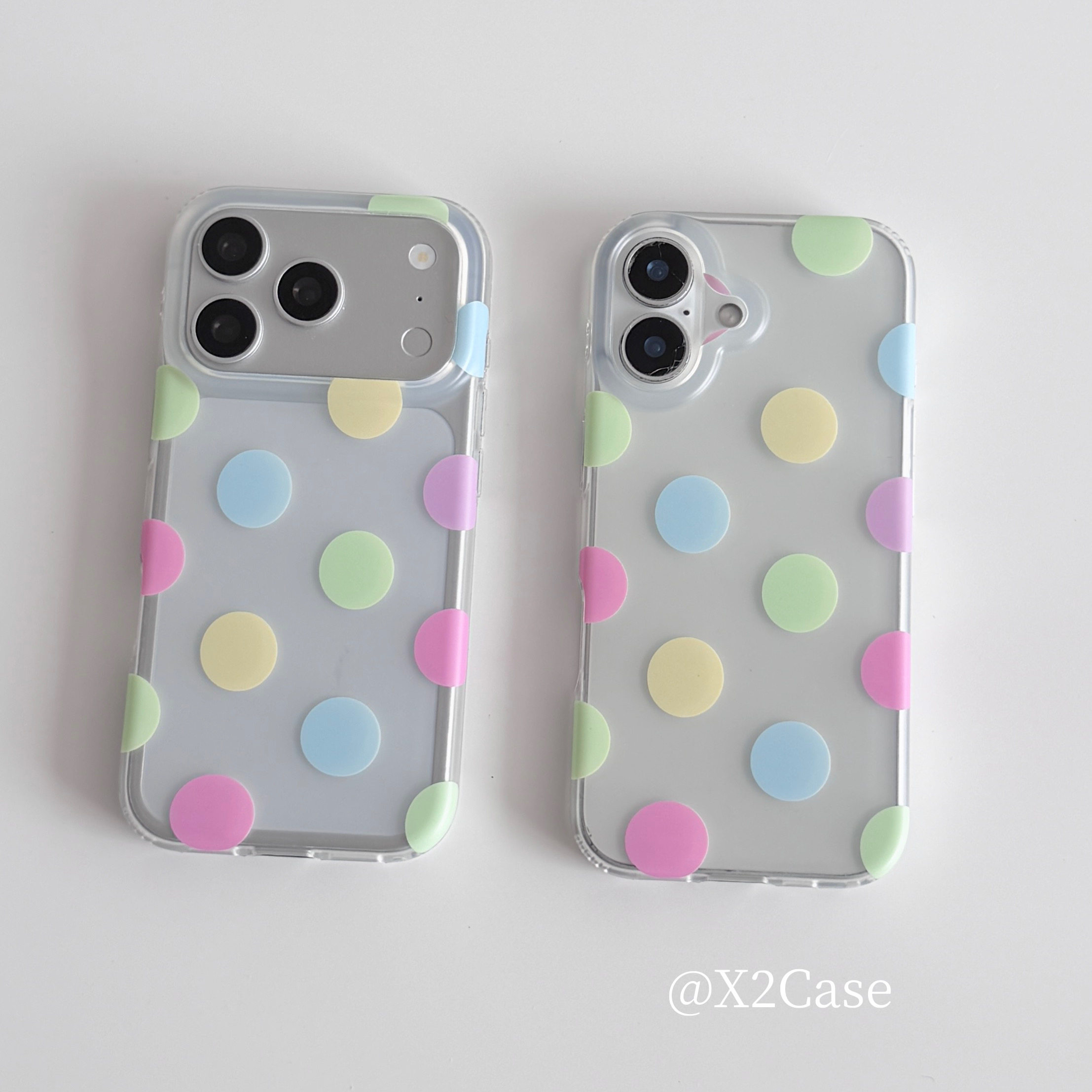 Korea Ins Colorful Polka Dots  - Phone Cases Y2K 评论和价格