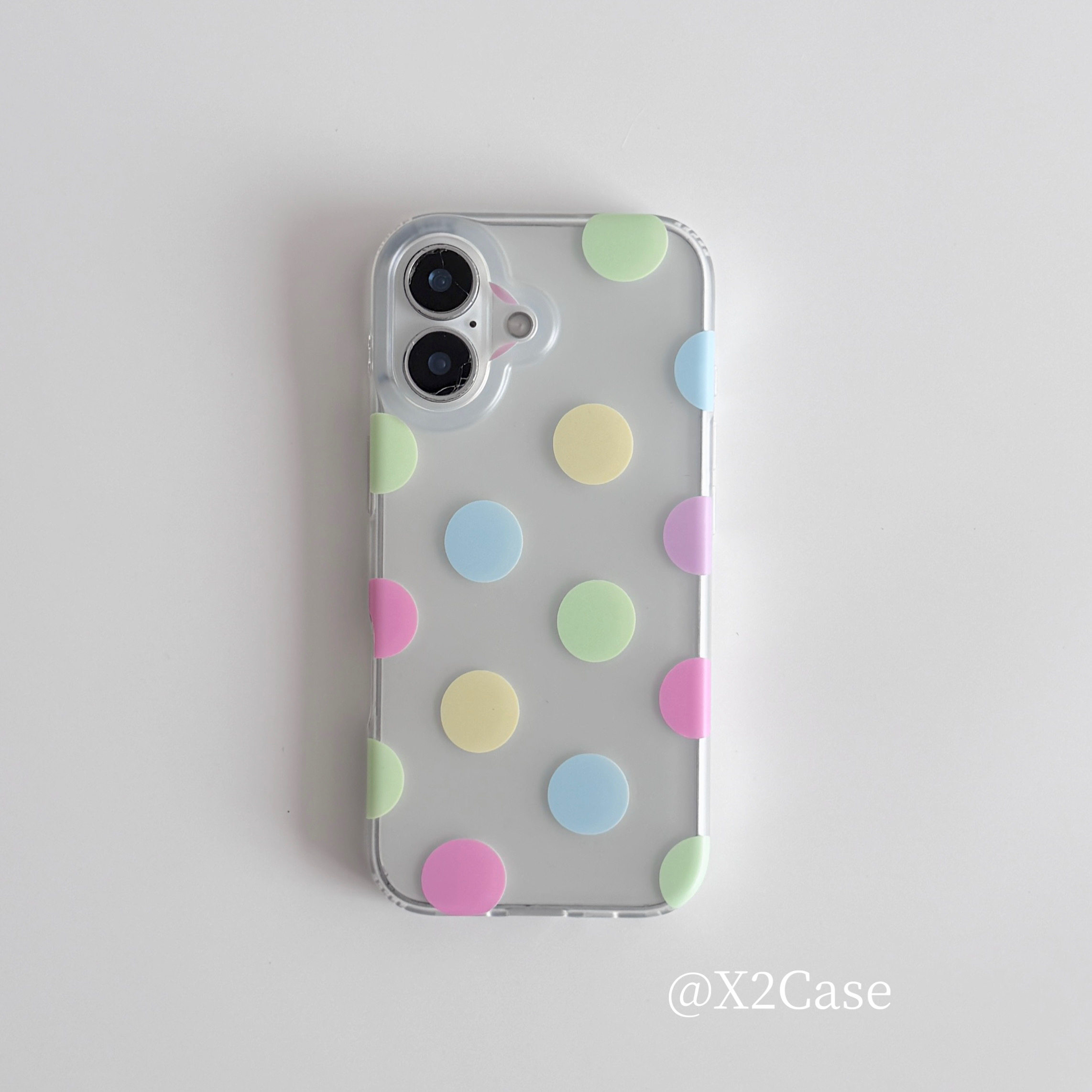 Korea Ins Colorful Polka Dots  - Phone Cases Y2K 评论和价格