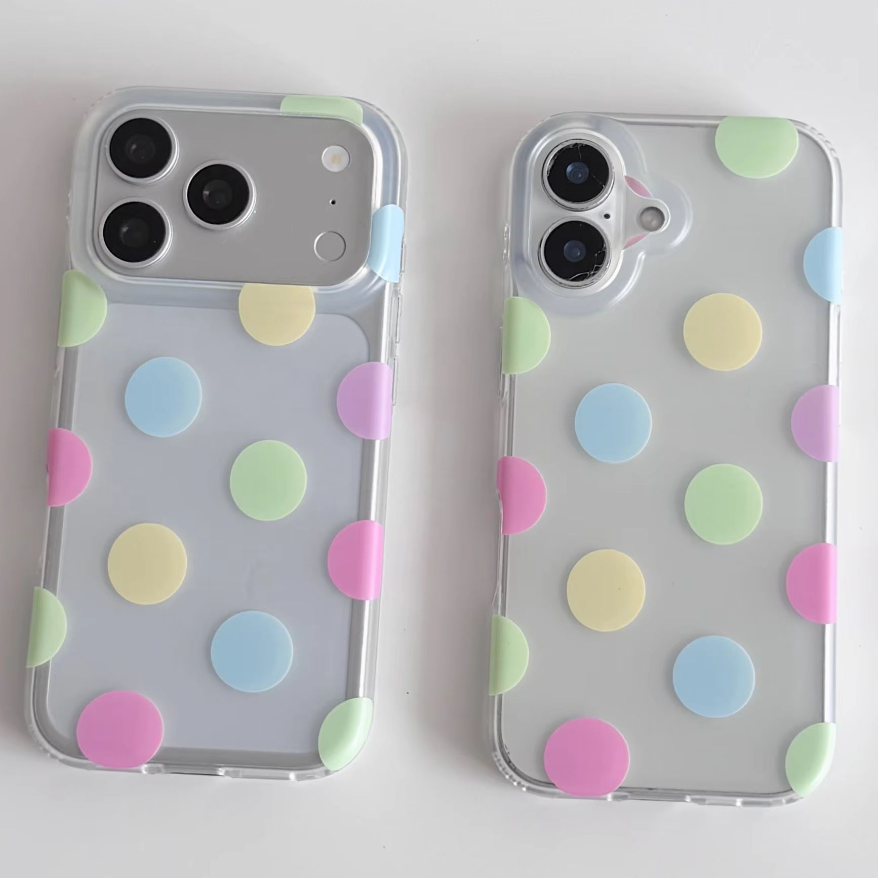 Korea Ins Colorful Polka Dots  - Phone Cases Y2K 评论和价格