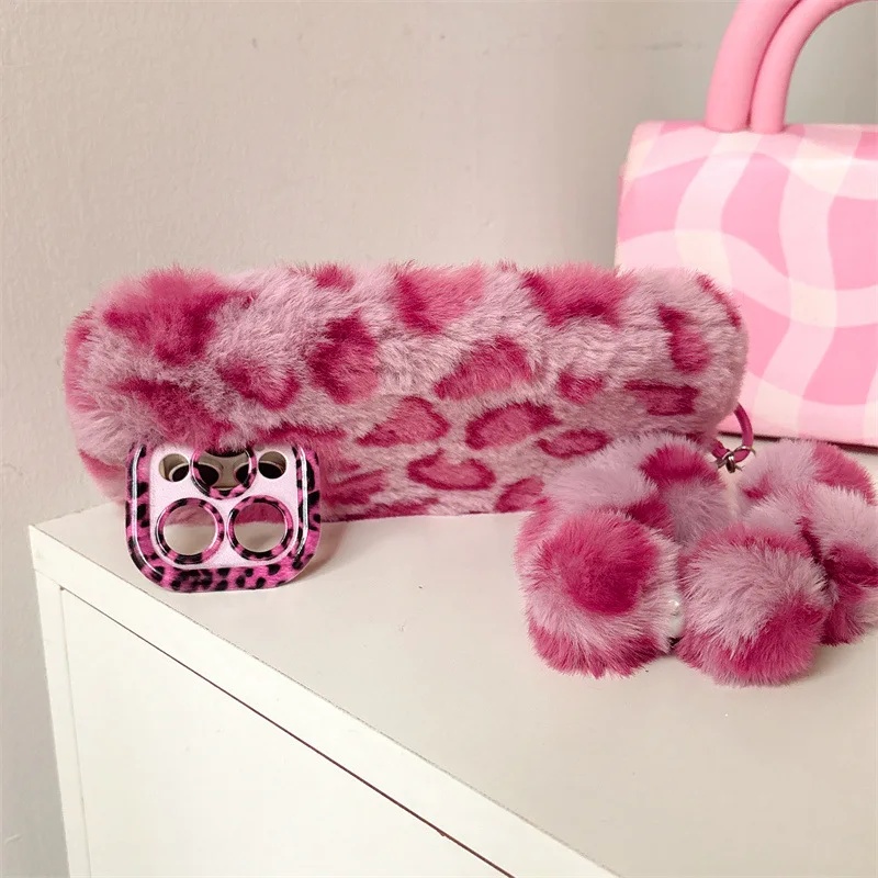 Fashion Leopard Furry Plush Le - Phone Cases For Iphone 11 评论和价格