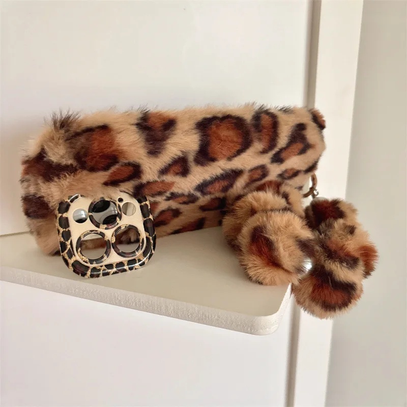 Fashion Leopard Furry Plush Le - Phone Cases For Iphone 11 评论和价格