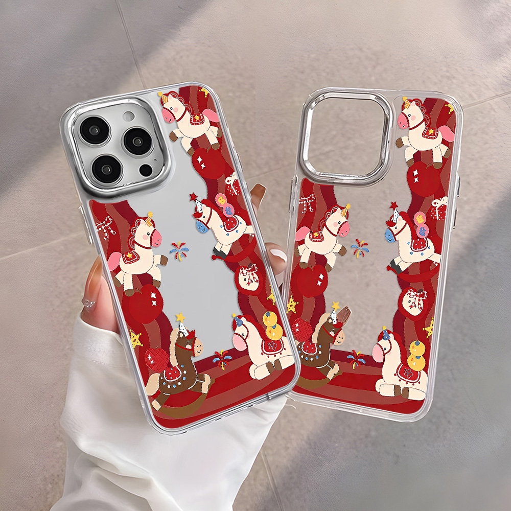 Red Happy Horse Phone Case For - Phone Cases Horse 评论和价格