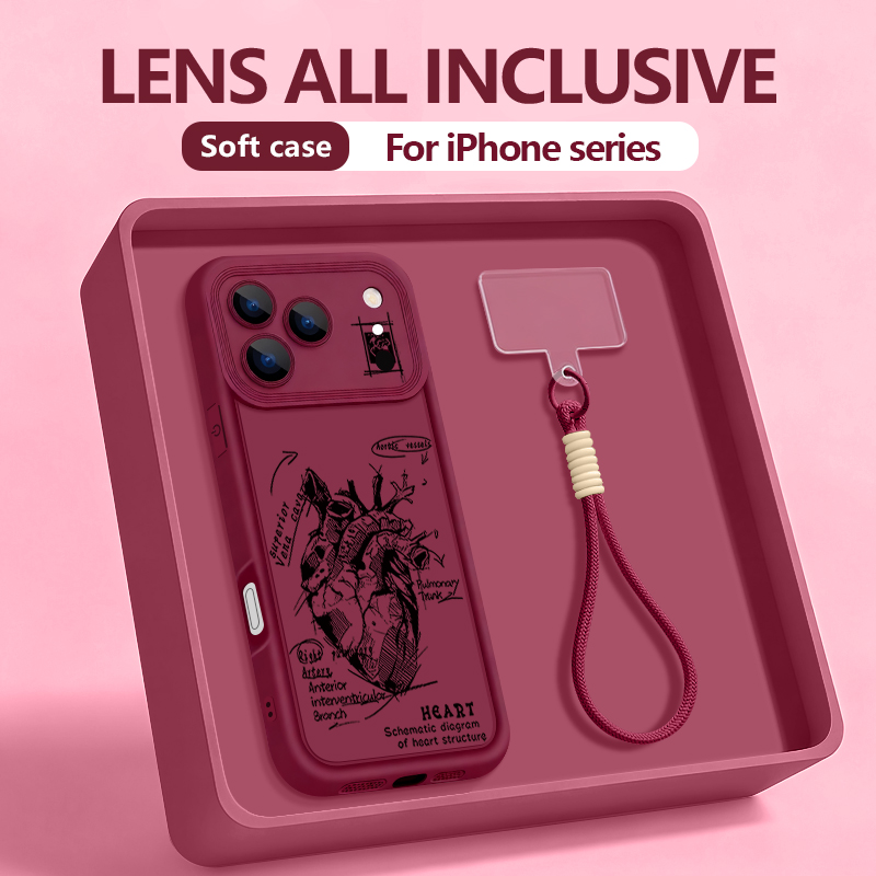 Creative Heart Model Pattern L - Phone Cases With Loop 评论和价格