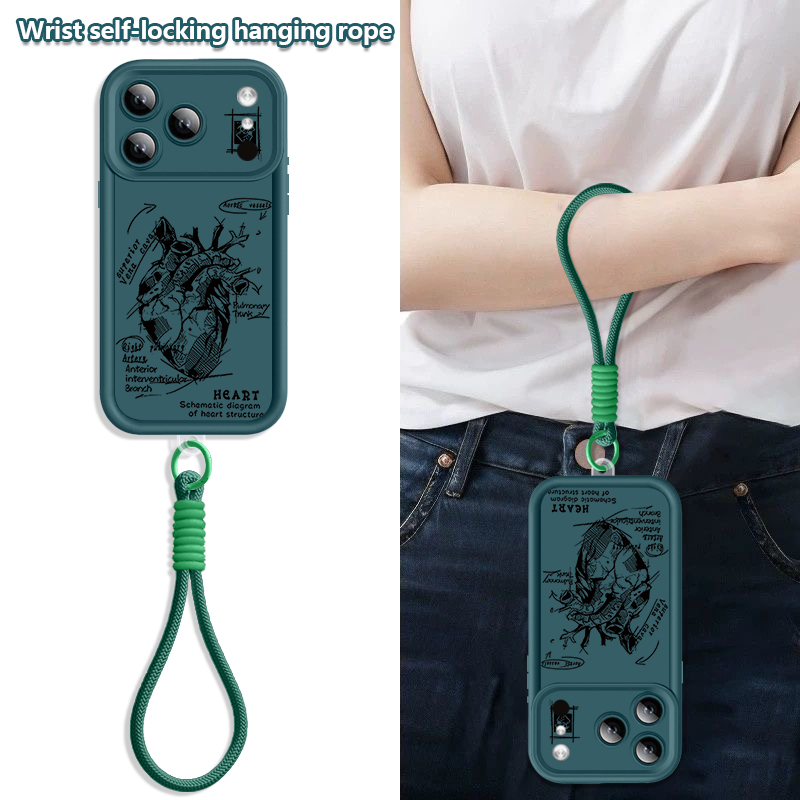 Creative Heart Model Pattern L - Phone Cases With Loop 评论和价格