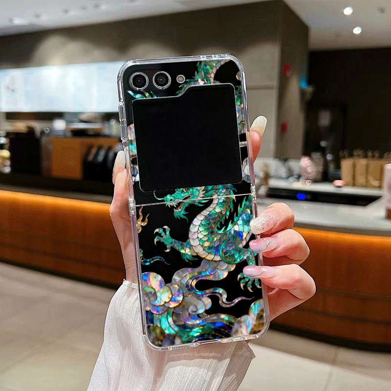 Stylish Tiger Dragon Marble Te - Phone Cases Z Flip 6 评论和价格