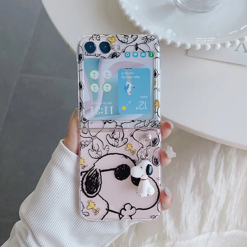 Cute Cartoon Snoopy Charlie Br - Phone Cases Z Flip 6 评论和价格