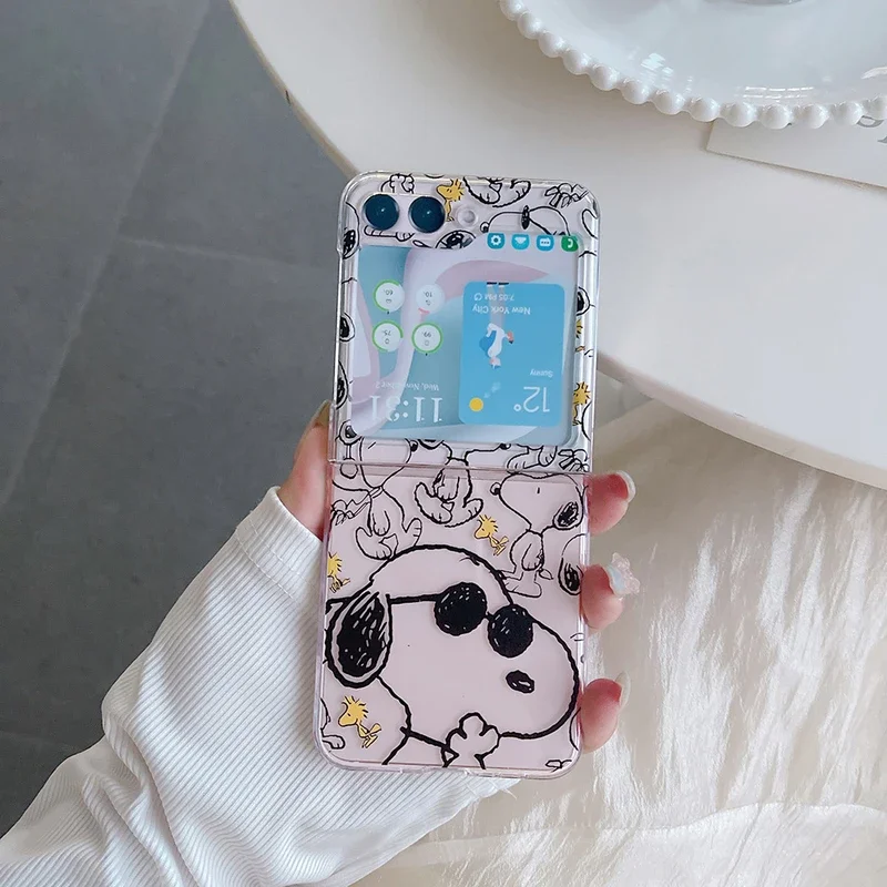 Cute Cartoon Snoopy Charlie Br - Phone Cases Z Flip 6 评论和价格