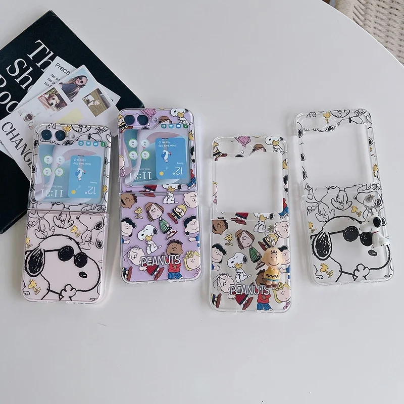 Cute Cartoon Snoopy Charlie Br - Phone Cases Z Flip 6 评论和价格