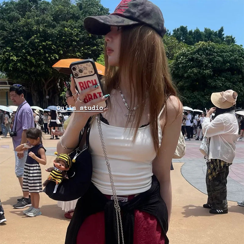 Korean Ins Fashion Cool Red Le - Phone Cases Red 评论和价格