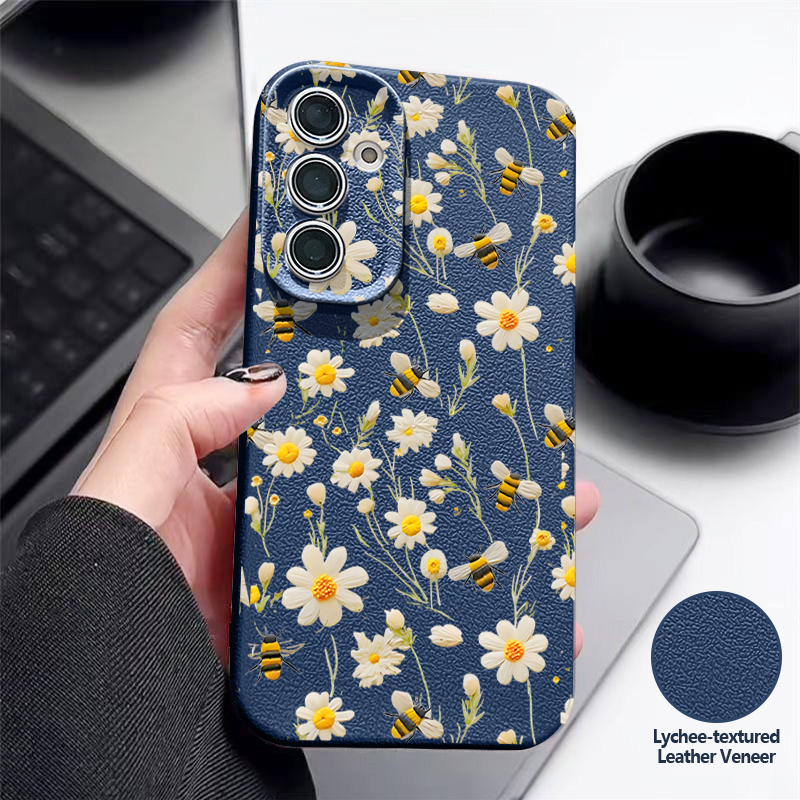 Bee Flower Pattern Silicone Ph - Phone Cases Galaxy A17 评论和价格