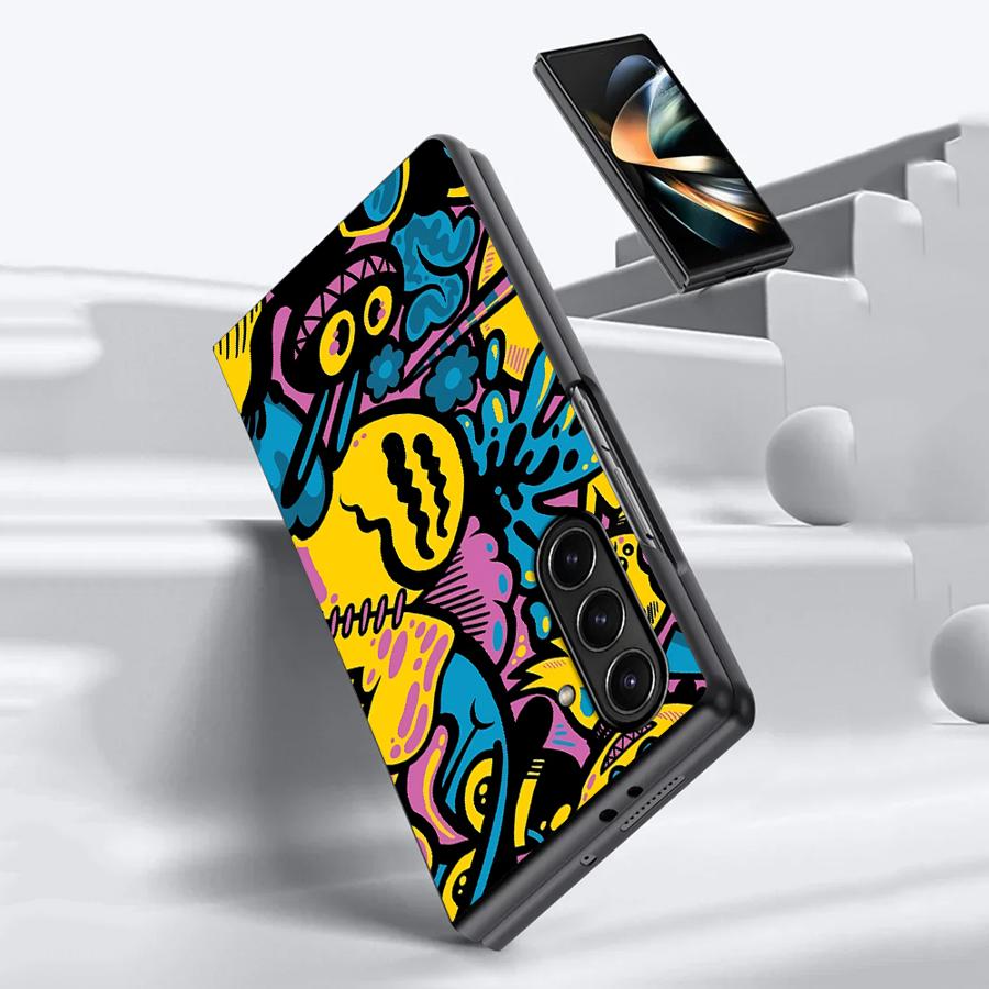 Cartoon Graffiti Design Case f - Phone Cases Z Fold 6 评论和价格