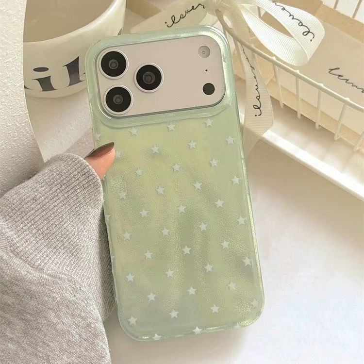 Korean Ins Green Background pe - Phone Cases Y2K 评论和价格