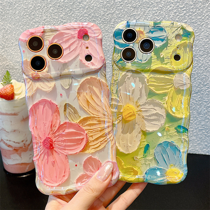 Fashion Oil Painting Flowers W - Phone Cases Art 评论和价格