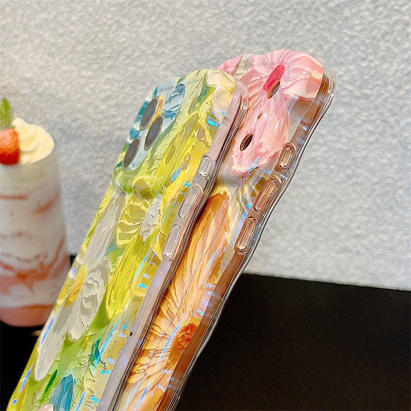 Fashion Oil Painting Flowers W - Phone Cases Art 评论和价格