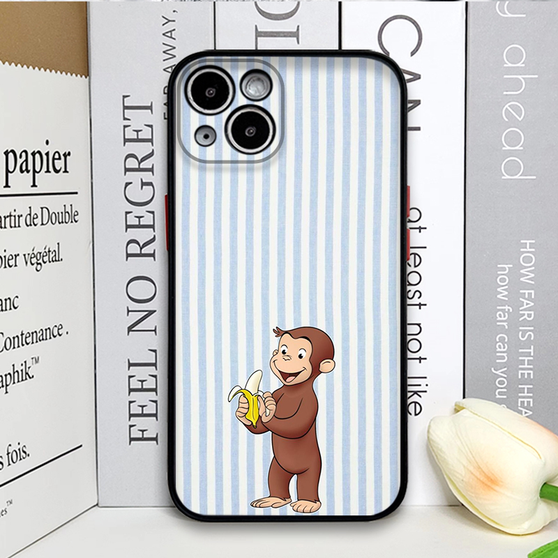 Cartoon Striped Monkey Holding - Phone Cases Y2K 评论和价格